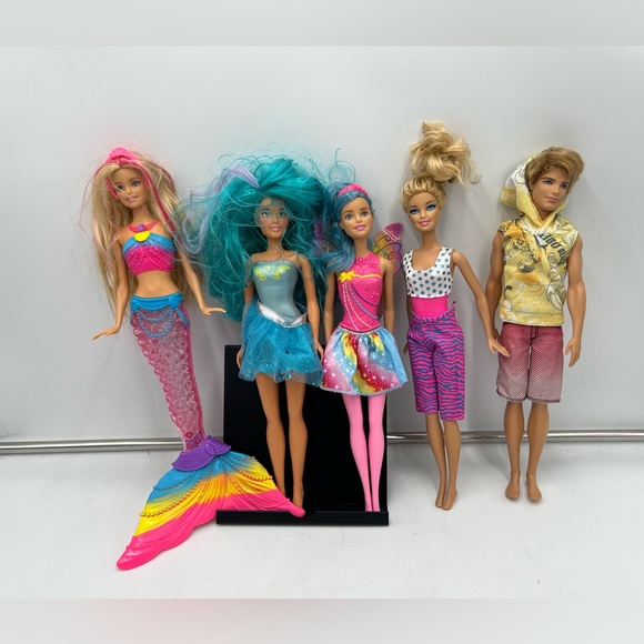 Barbie Toys Vintage Lot Beach Mermaid Bathing Suit Swimming Barbie